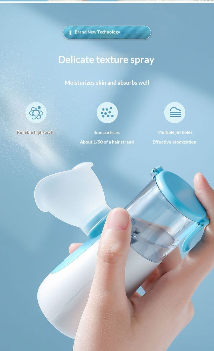 Recore nano-spray hydrating handheld facial beauty device spraying fine mist