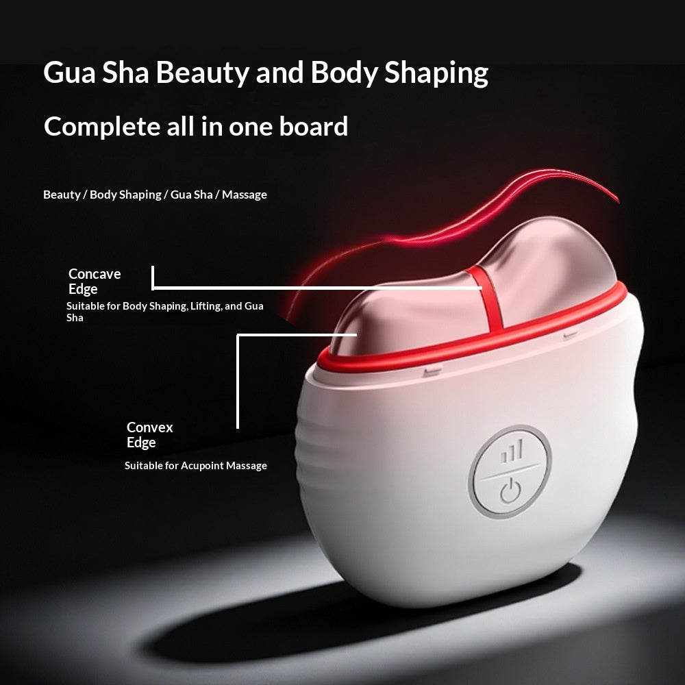 Recore EMS microcurrent facial and neck gua sha device for skin tightening