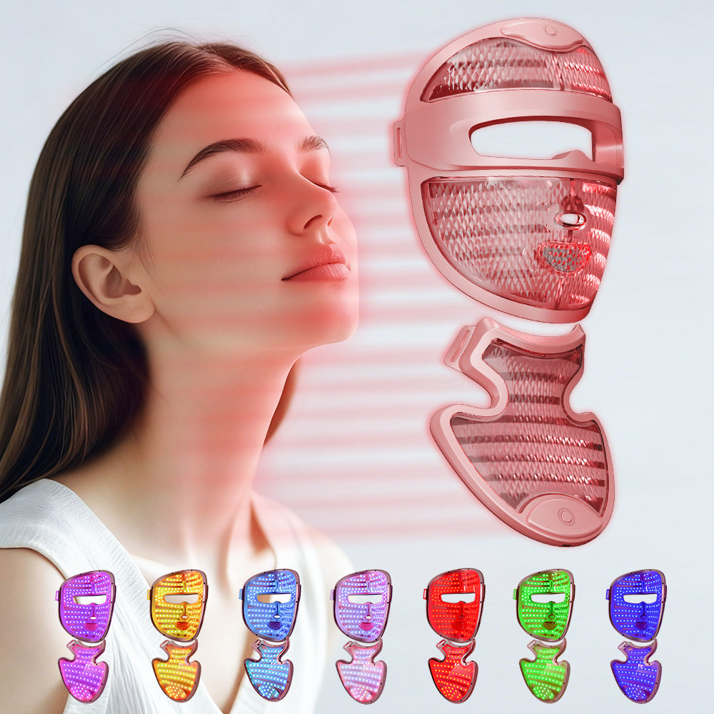 Recore 7-color LED facial mask home beauty device emitting blue light therapy