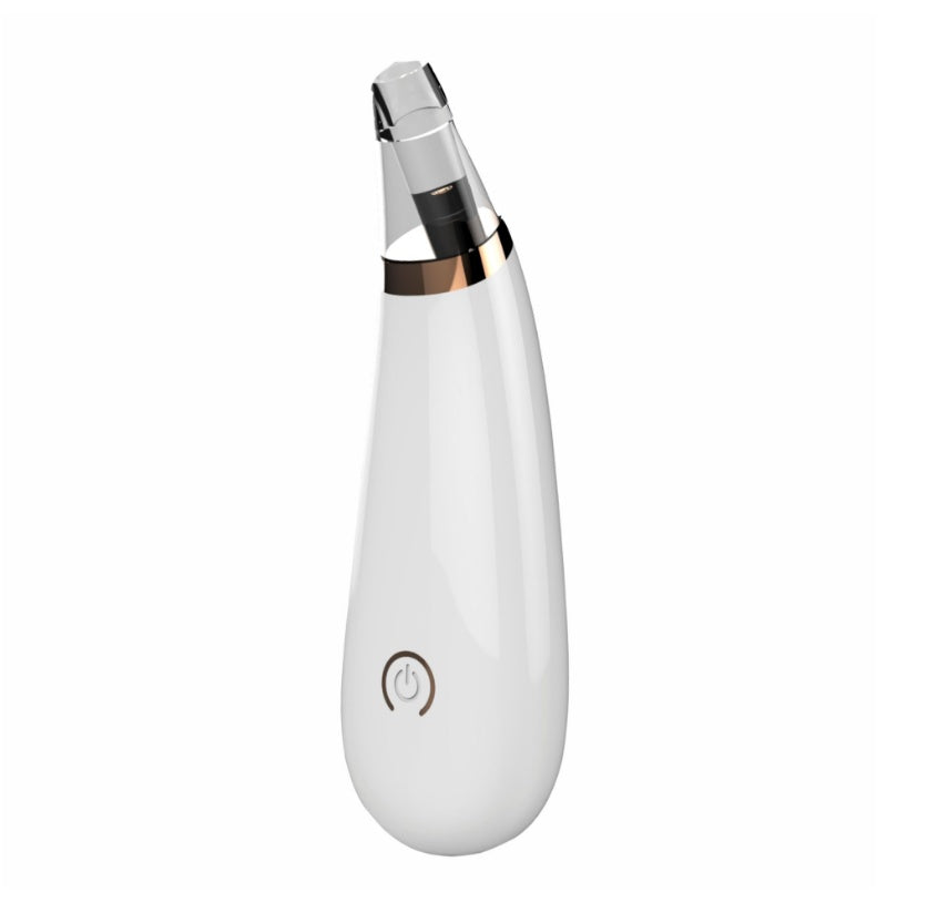 Recore blackhead instrument pore cleaning artifact with vacuum suction nozzle