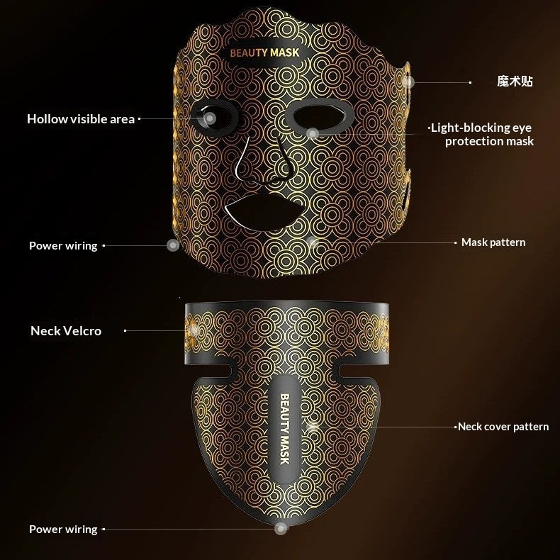 Recore flexible silicone beauty mask with red light LED photon therapy